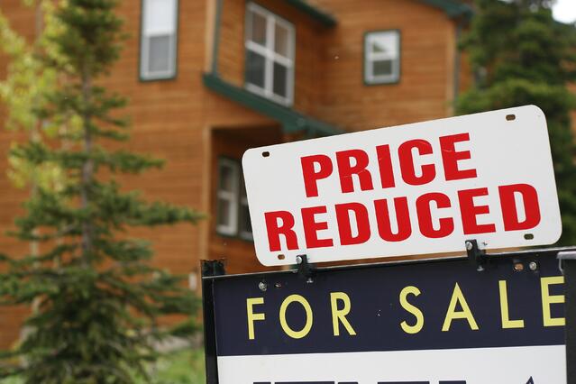 Price reduced for sale sign
